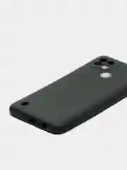 Черный чехол силиконовый Realme C21 с защитой камеры