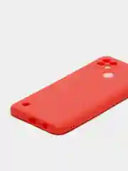 Красный чехол силиконовый Realme C21 с защитой камеры