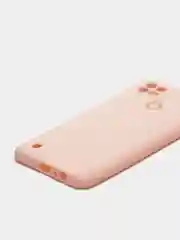 Красный чехол силиконовый Realme C21 с защитой камеры