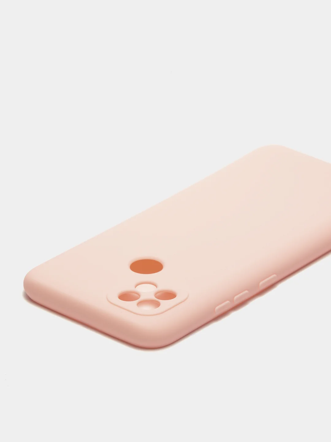 Красный чехол силиконовый Realme C21 с защитой камеры
