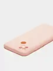 Красный чехол силиконовый Realme C21 с защитой камеры