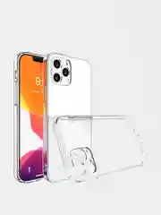 Плотный прозрачный чехол для iPhone 12 Pro (силиконовый, с защитой камеры)