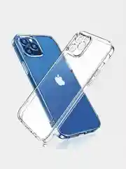 Плотный прозрачный чехол для iPhone 12 Pro (силиконовый, с защитой камеры)