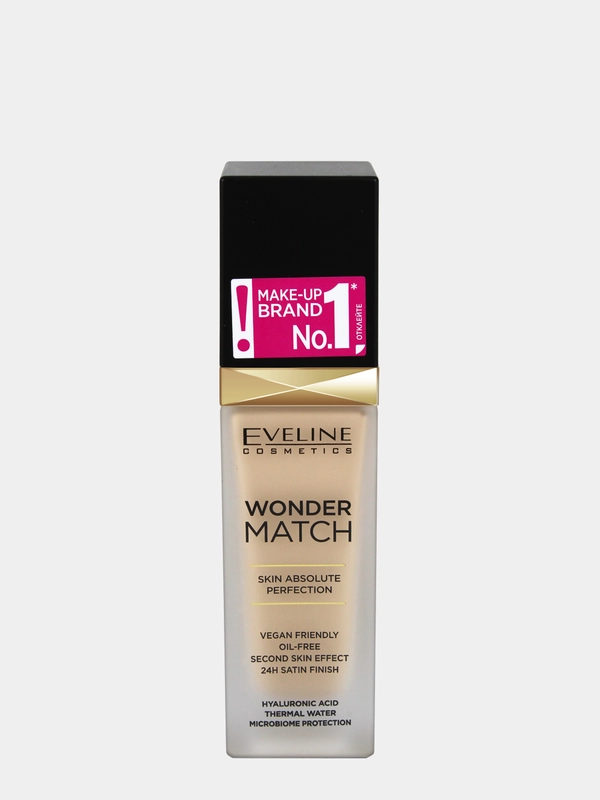 Eveline Cosmetics Адаптирующаяся тональная основа №25 Светло-бежевый WONDER MATCH, 30 мл