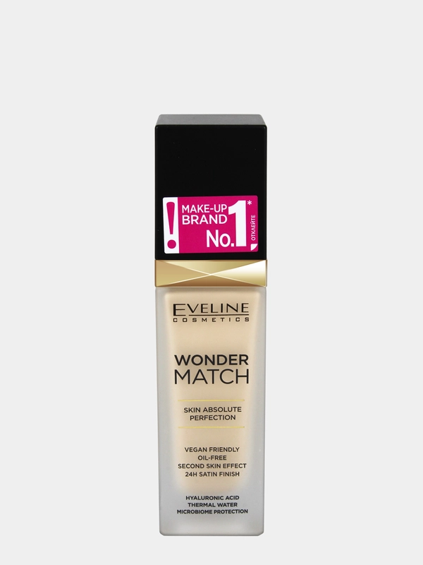 Eveline Cosmetics Адаптирующаяся тональная основа №05 Светлый фарфор WONDER MATCH, 30 мл