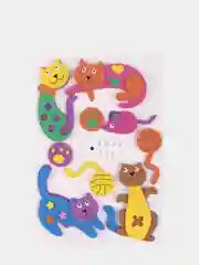Наклейки из EVA "Кошки-мышки", 10 штук