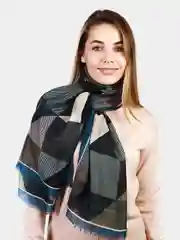 Угольный палантин женский