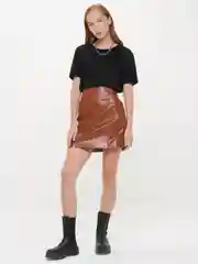 Кожаная юбка