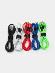 Кабель PD 3A 60/20Вт, 1м/1.5м Type-C/Type-C, Apple Lightning/Type-C