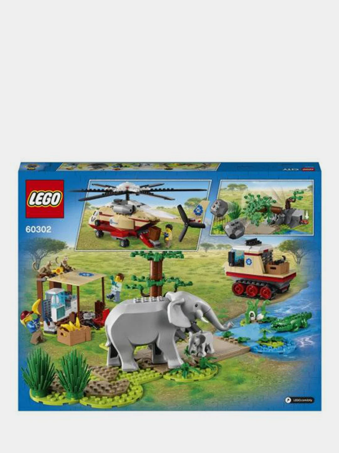 Конструктор LEGO CITY, 60302, "Операция по спасению зверей"