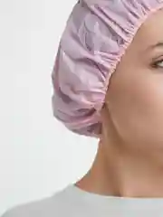 Розовый шапочка для душа, плотная, однотонная