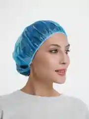 Голубой шапочка для душа, плотная, однотонная