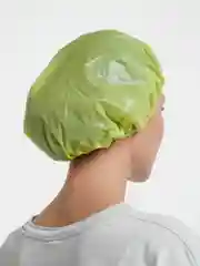 Зеленый шапочка для душа, плотная, однотонная
