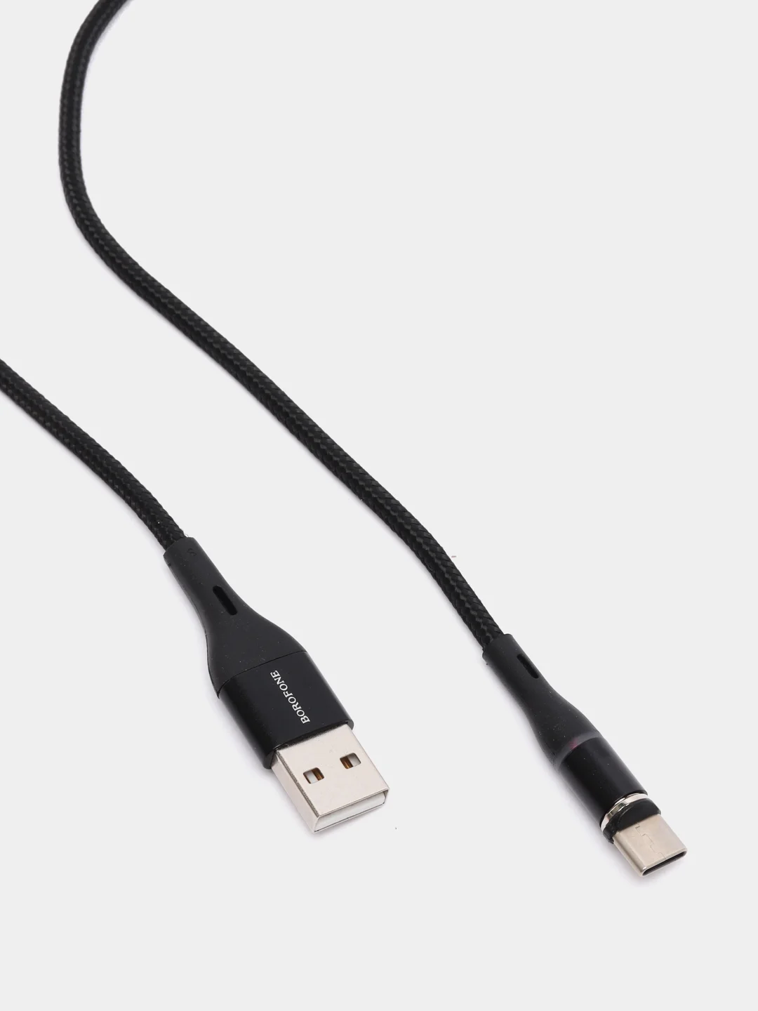 Черный кабель магнитный Borofone BU16 (1.2м,Type-C/MicroUSB/LIghtning) для Android и Apple iPhone