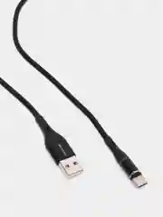 Черный кабель магнитный Borofone BU16 (1.2м,Type-C/MicroUSB/LIghtning) для Android и Apple iPhone