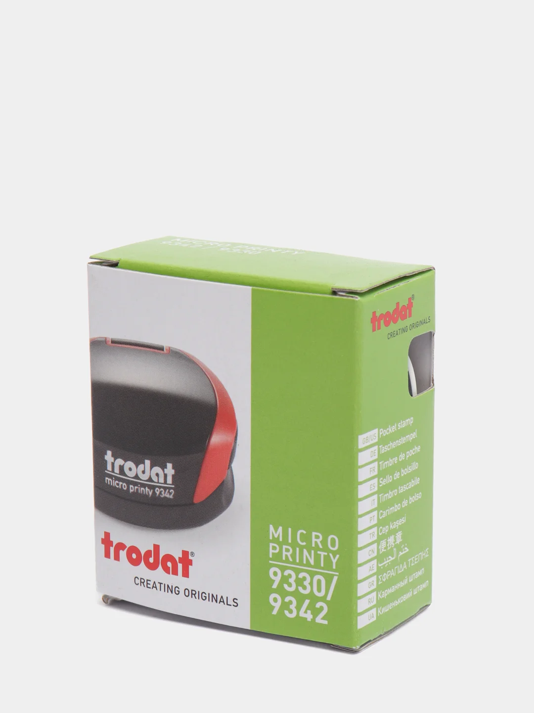 Белый trodat Micro Printy 9342 Полуавтоматическая, карманная оснастка для печати а