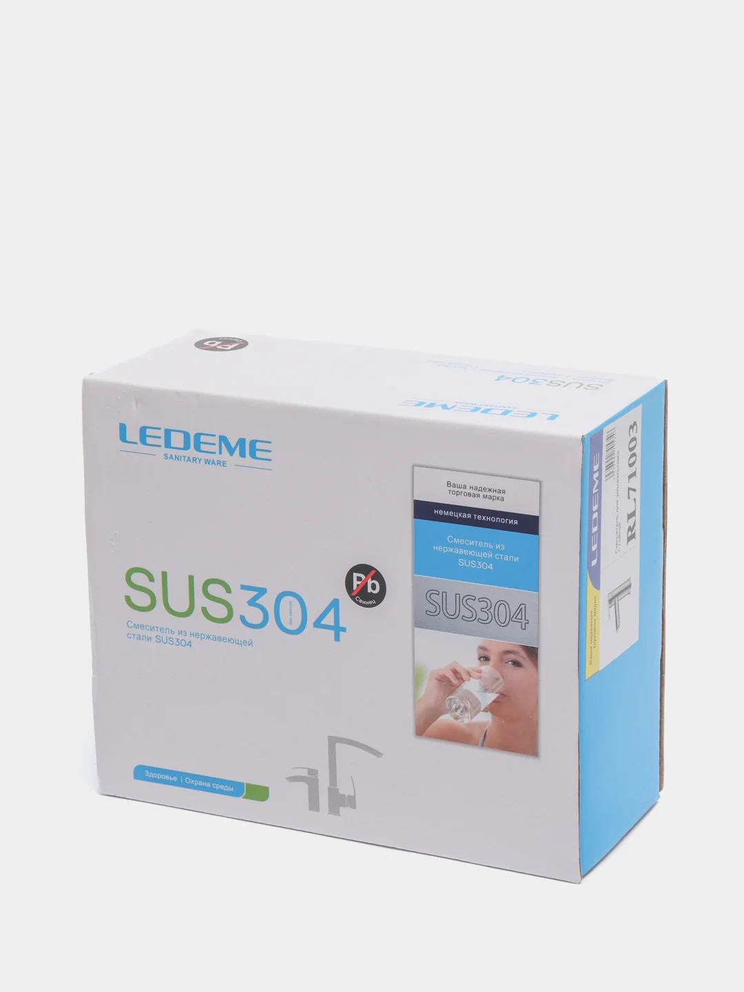 Смеситель для раковины из нержавеющей стали Ledeme L71003