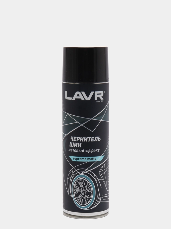 Чернитель шин матовый, Black tire matte, 650 мл, LAVR