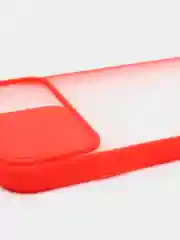 Красный чехол с защитой шторкой для камеры на iPhone 6s/7/8/Plus/SE/20/X/XS/XR/11/Pro/Max/12/13/айфон