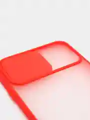 Красный чехол с защитой шторкой для камеры на iPhone 6s/7/8/Plus/SE/20/X/XS/XR/11/Pro/Max/12/13/айфон