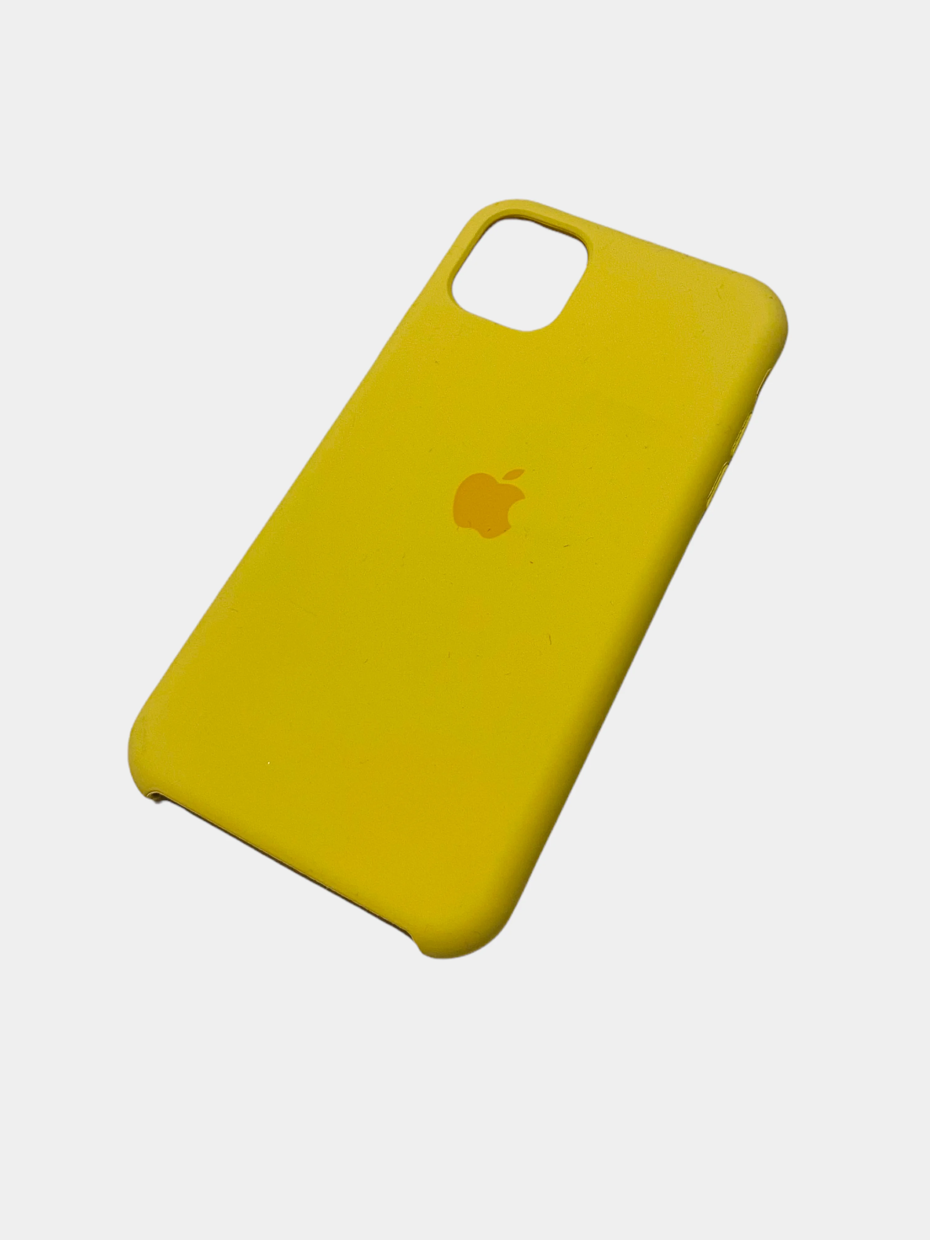 Желтый чехол Silicone Case для iPhone 11,XR,7,8,SE,12,XS,X,8+,7+,6s,6,Pro,Max