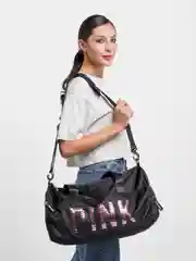 Черный сумка спортивная женская Pink  для фитнеса