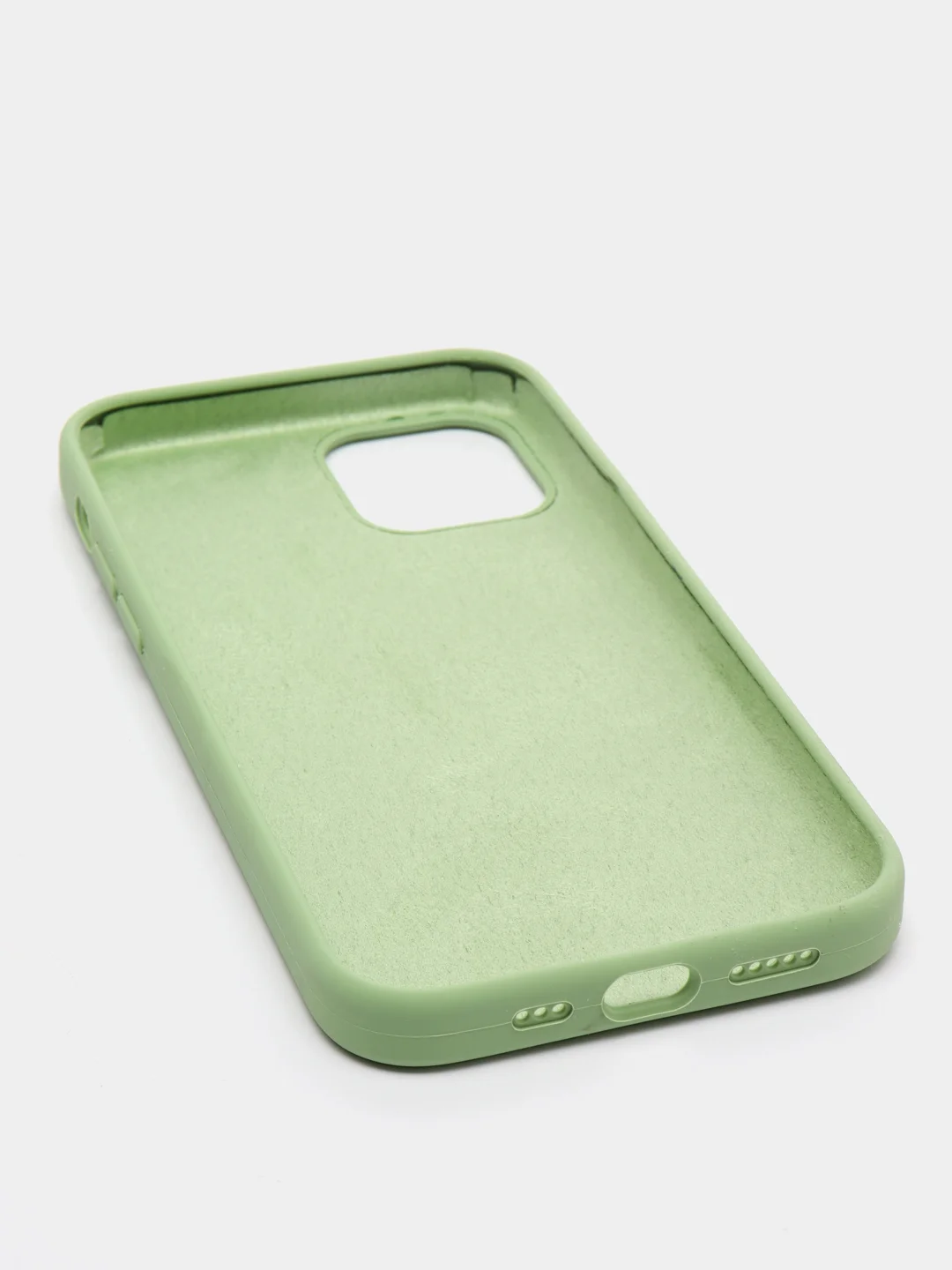 Лесной зеленый чехол Silicone Case силиконовый с микрофиброй IPhone 5/5s/SE 6/6s 7/8 7+/8+ X/XS / 11 / 12