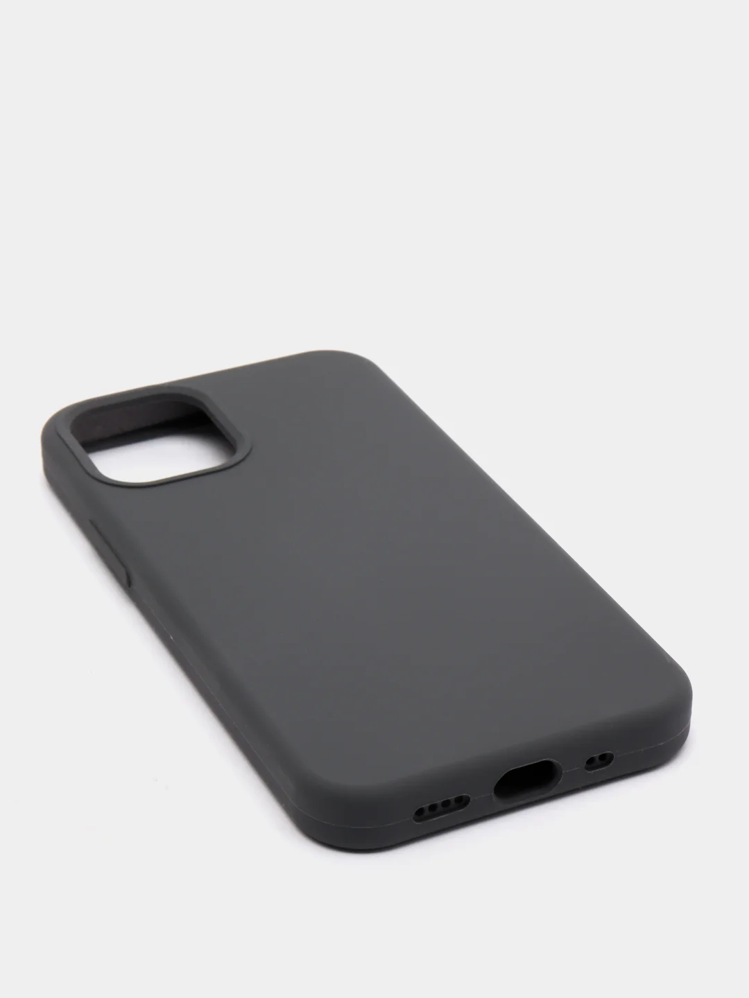Угольный чехол Silicone Case силиконовый с микрофиброй IPhone 5/5s/SE 6/6s 7/8 7+/8+ X/XS / 11 / 12