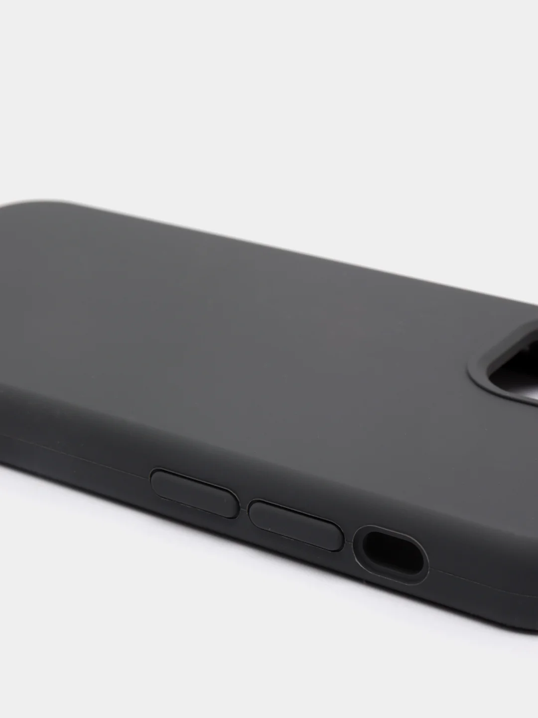 Угольный чехол Silicone Case силиконовый с микрофиброй IPhone 5/5s/SE 6/6s 7/8 7+/8+ X/XS / 11 / 12