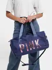 Темно-синий сумка спортивная женская Pink  для фитнеса