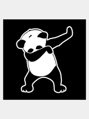 Наклейка на авто "Панда DAB"