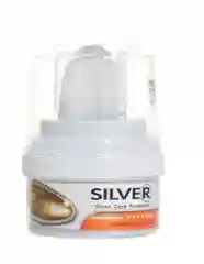 Светло-коричневый крем-краска для обуви c  губкой Silver/крем-блеск 50 мл