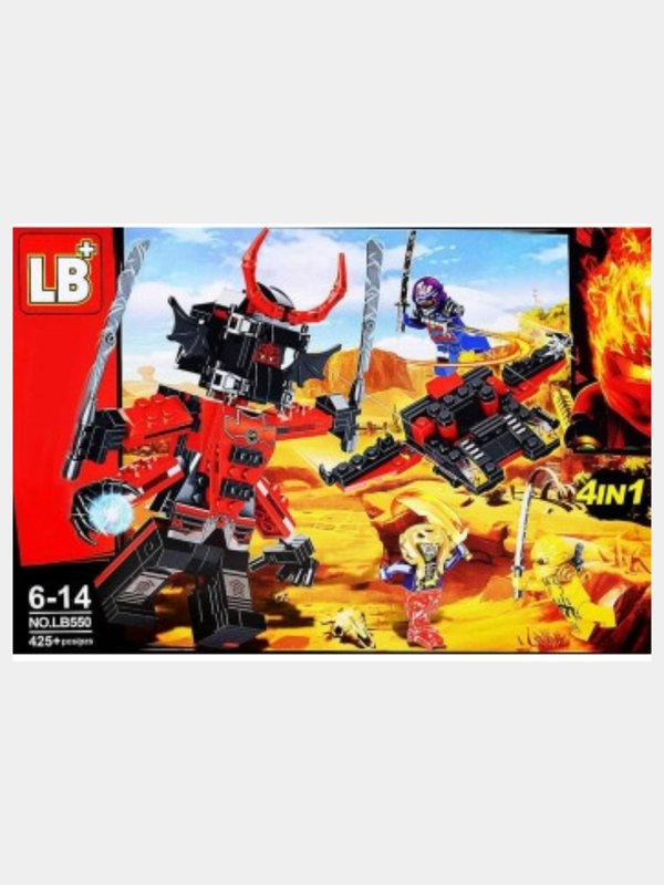Конструктор LB Ninja "Генерал Козу" 4 в 1 Ниндзя , 425 деталей, №LB550