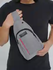 Серый сумка через плечо