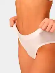 Белый женский комплект белья, топ и трусы