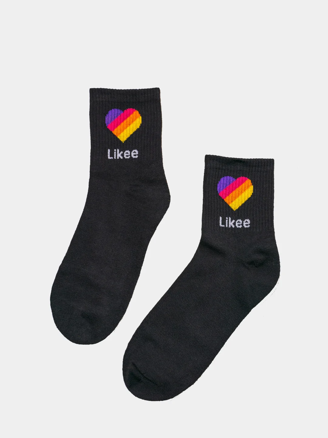 Черный носки унисекс Likee средней длины