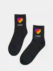 Черный носки унисекс Likee средней длины