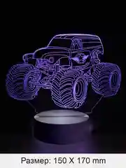 Вишнёвый светильник-ночник 3D, светодиодный, с пультом, цветной, RGB