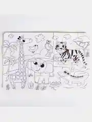 Развивающий коврик - пазл, раскраска "Африка"