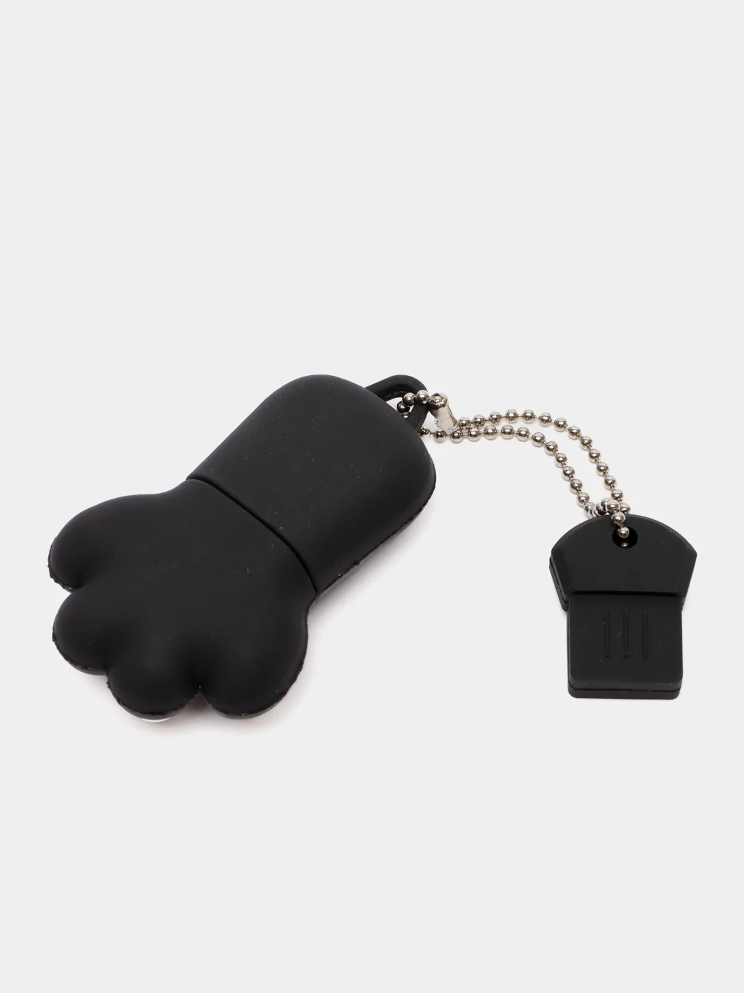 Черный usb флешка, 16 Гб, кошачья лапка