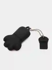 Черный usb флешка, 16 Гб, кошачья лапка