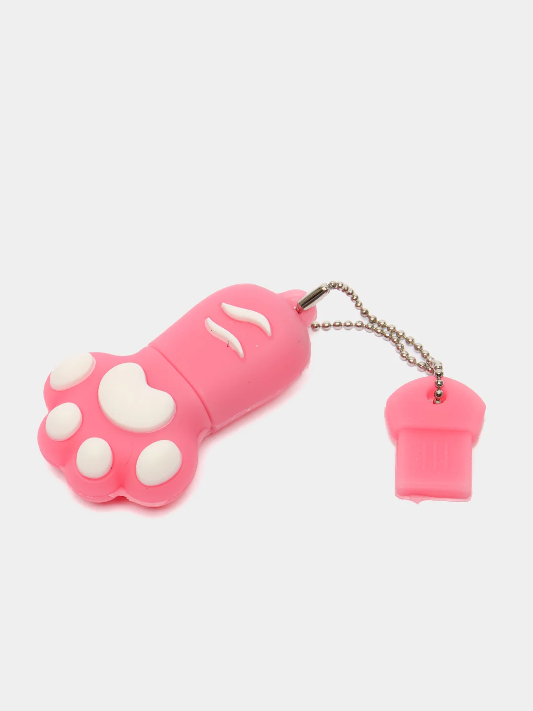 Розовый usb флешка, 16 Гб, кошачья лапка