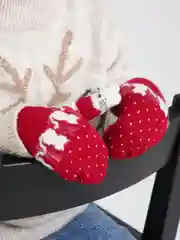 Бордовый варежки детские с мехом внутри для мальчика / девочки