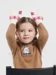 Белый варежки детские с мехом внутри для мальчика / девочки