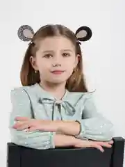 Заколки на подложке "Панда"