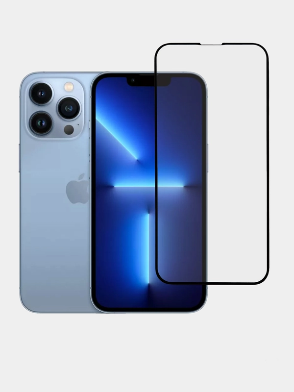 Матовое защитное стекло для iPhone 11/ XR/ 13/ 13 Pro/ 13 Pro Max, с глянцевыми краями