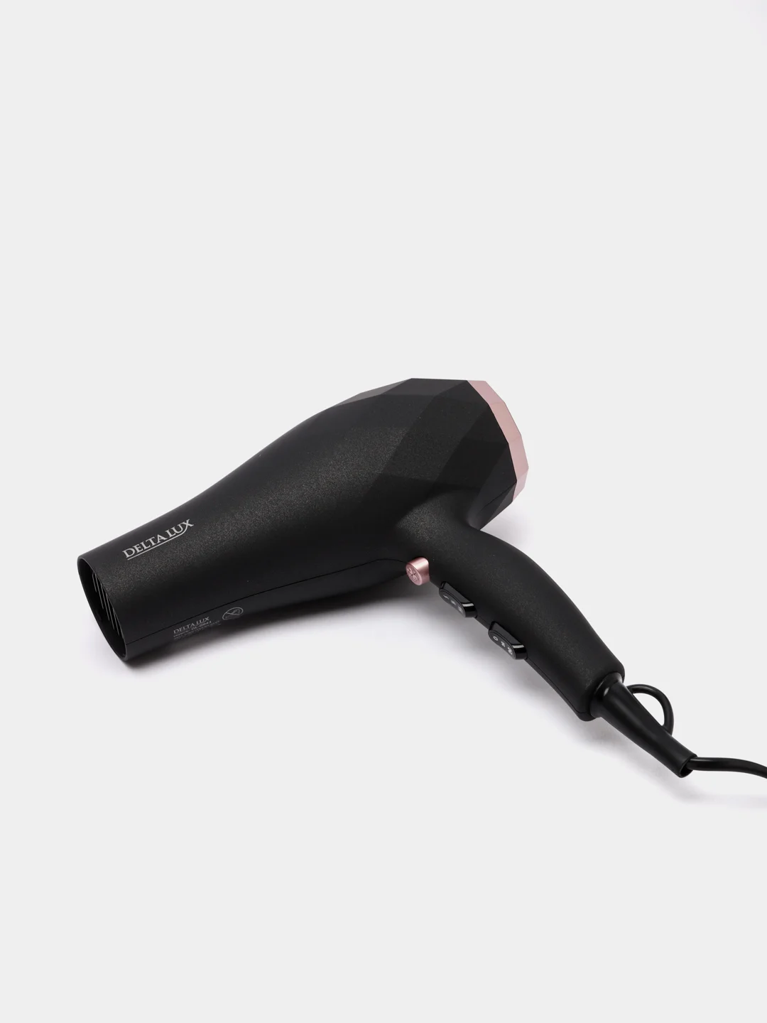 Черный фен DELTA LUX DL-0941, 2400 Вт