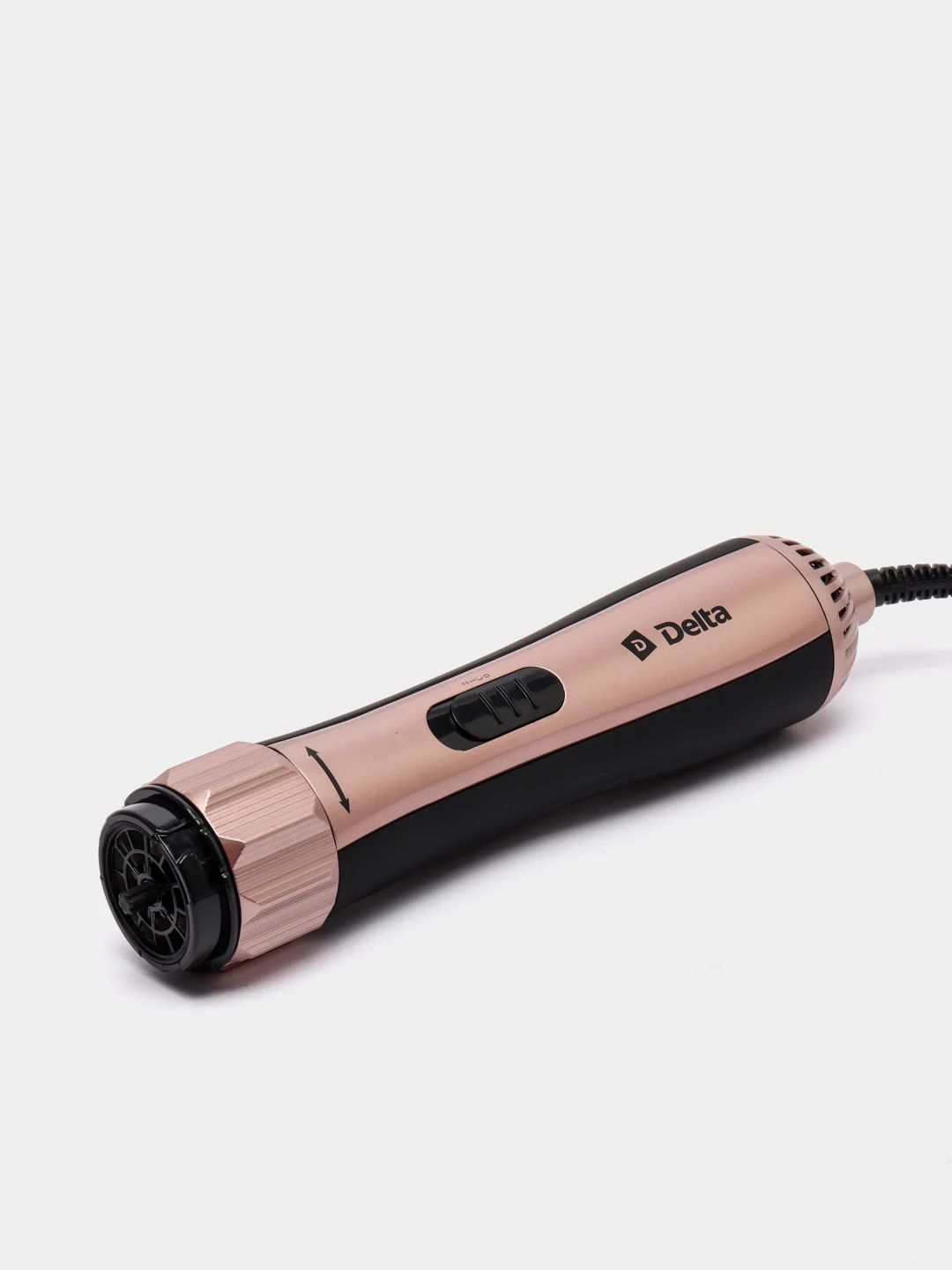 Фен-щетка DELTA DL-0499R 1000Вт черный с бежевым