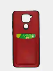Чехол из эко кожи с карманом для карт на Xiaomi Redmi 10X, Note 9s, Note 9 Pro, Note 9