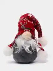 Серый новогодняя игрушка-сувенир и декор под ёлку гномик